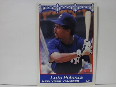 1989 Score NatWest Banks New York Yankees Luis Polonia #4 - Image 1 of 2