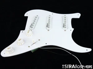 *NEW Wilkinson WOVS LOADED PICKGUARD for Fender Strat Parts White 1 Ply 8 Hole - Picture 1 of 2