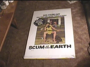 SCUM OF THE EARTH 1974 ORIG MOVIE POSTER WILD EXPLOITATION - Picture 1 of 1