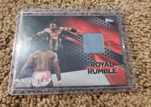 WWE Neville 2017 Topps Royal Rumble Event Used Mat Relic 52/299 Red - Picture 1 of 2