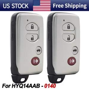 2 For 2007 2008 09 2010 2011 Toyota Camry Avalon Corolla Remote Key Fob HYQ14AAB - Picture 1 of 6