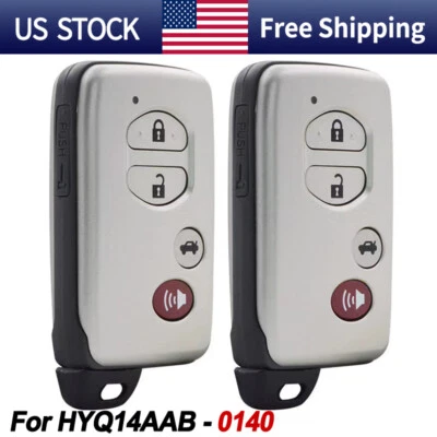 2 For 2007 2008 09 2010 2011 Toyota Camry Avalon Corolla Remote Key Fob HYQ14AAB - Image 1 of 4
