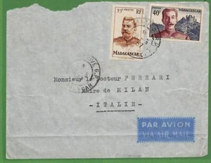 ad6493 - MADAGASCAR - POSTAL HISTORY - Airmail COVER to ITALY 1957 - Picture 1 of 1