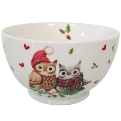 Ambiente Mug En Porcelaine Fine Rouge-gorge De Noël