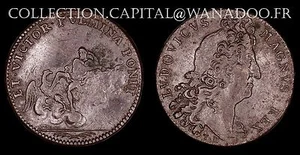 Jeton Louis XIV Cuivre F12858 - Picture 1 of 1