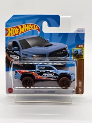 HOT WHEELS 2024 Short Card HW DIRT 20 TOYOTA TACOMA BLUE 4/10 198/250 - Image 1 of 4