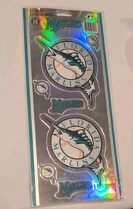Miami Marlins Sticker Sheet - Vintage 1998 MLB - Picture 1 of 6