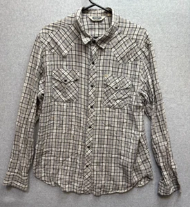 Salt Valley Western Shirt Men Large Design Pearl Snap Cowboy Casual Ranch - Picture 1 of 9