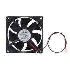 Sleeve Bearing Cooling Fan 80x80x25mm 2 Pin Chassis Radiator for Desktop for Cas