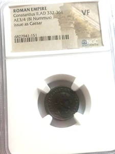 ROMAN EMPIRE CONSTITANIUS 11,AD 337-361 NGC VF CAESAR - Picture 1 of 4