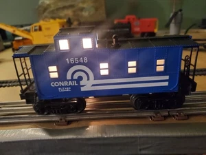 Vintage 1993 LIONEL 6-16548 Conrail Square Window Caboose Illuminated OB - Picture 1 of 18