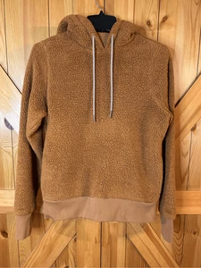 Sudadera con capucha Athleta para mujer XS Tugga Sherpa cola de gato óxido cordón corbata costilla pulóver ( - Imagen 1 de 8