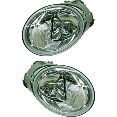 Headlight Set For 2002-2004 Volkswagen Beetle Turbo S Halogen LH & RH with Bulb - Image 1 of 4