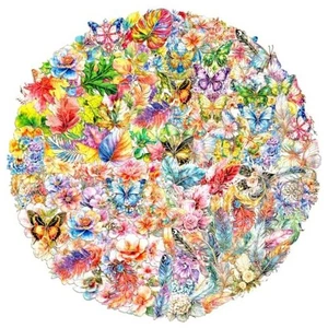 120 PCS Transparent Stickers for Scrapbooking,Aesthetic Butterfly Flower - Picture 1 of 8