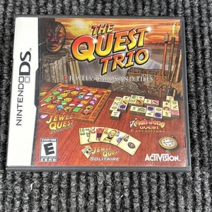 Nintendo DS The Quest Trio DS/DSi Puzzle Game 2008 Complete W/ Manual CIB - Picture 1 of 5