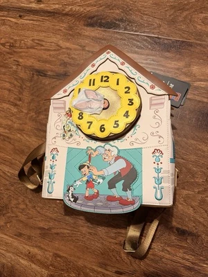 Loungefly WonderCon Exclusivo - Mini Mochila Reloj Cuco Pinocho (NUEVO CON ETIQUETAS) Foto 1 de 2