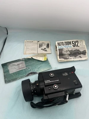Cámara de película electrónica Super 8 con zoom automático Canon 512XL SIN PROBAR manual original Foto 1 de 4