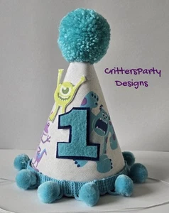 Monsters First Birthday Hat, Monsters Party Decorations “New Handmade” - Picture 1 of 1