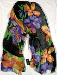 Lauren Ralph Lauren Floral Blumen Schal Halstuch 21" mal 72" bunt - Bild 1 von 3