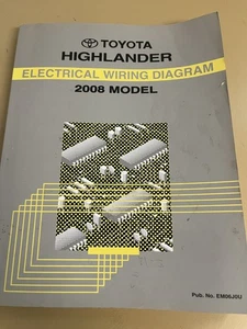 2008 Toyota Highlander Electrical Wiring Diagram Service Manual - Foto 1 di 3