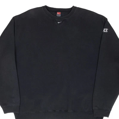 SUDADERA VINTAGE NIKE NEGRA CENTER SWOOSH AÑOS 90 2XL Foto 1 de 4