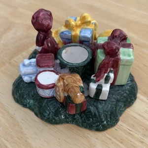R.H. Macy & Co 1994 Ceramica Giocattoli Natalizi Regali Bambole Portacandele - Foto 1 di 4