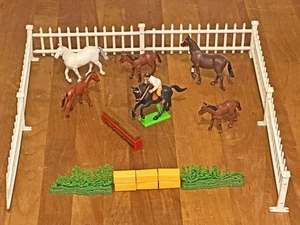 Vintage 70er Jahre Britains Deetail Horse & Rider Reitschule Horse Farm - Bild 1 von 15
