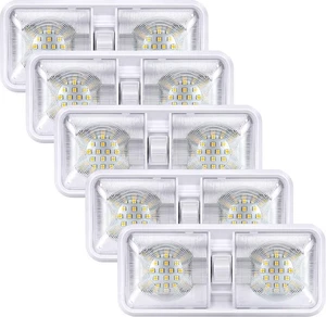 Luces interiores para autocaravana, paquetes de actualización 800 A-5/doble cúpula, blanco natural - Imagen 1 de 9