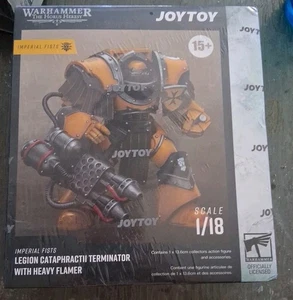 Neu 1/18 Joytoy Imperial Fists Legion Cataphractii Terminator mit Flamer - Bild 1 von 5