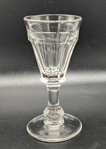 Lovely Early Victorian Slice Cut Funnel Bowl Drinking Glass. C1840 - Picture 1 of 10