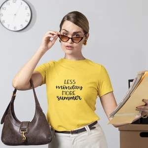 Less Monday More Summer Short Sleeve Unisex Tshirt Color Select Comedy - Picture 1 of 20