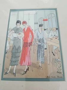 "Art-Goute-Beaute 1925 Aldo Di Castro Xilografia Pochoir con cert. Di Garanzia - Foto 1 di 5