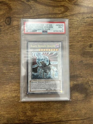 Black-Winged Dragon (UTR) TSHD-EN040 The Shining Darkness 1st Edition PSA 9  - Image 1 of 2