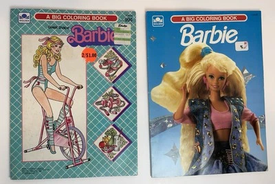 2 Vintage 1980s Barbie Golden Coloring Books READ - Image 1 of 4