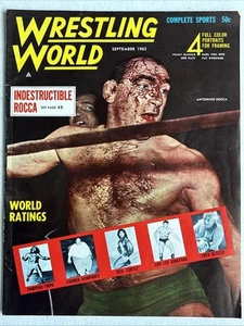 Complete Sports WRESTLING WORLD Magazine (September 1962) w/Antonino Rocca Cover - Picture 1 of 24