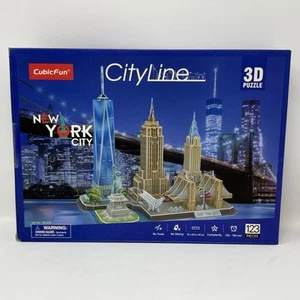 NEW - 123piece Cubic Fun 3D Puzzle City Line - New York City Hobby Puzzle - Picture 1 of 5