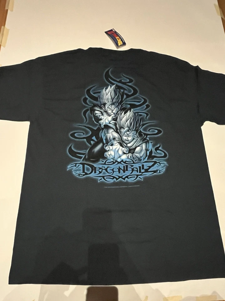 De colección Dragonball Z Goku y Gohan Azul Doble Cara 2001 Nuevo Con Etiquetas Talla XL Foto 1 de 4