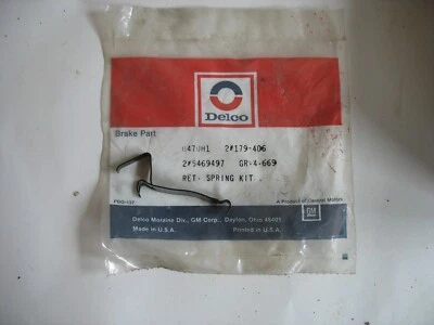 Nuevo de Lote Antiguo AC Delco #179-406 GM # 5469497 Zapata de Freno Resorte de Retorno 1979-89 GM Cantidad 1 Foto 1 de 3