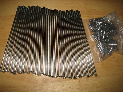 VINTAGE BMW R25/3-R26, R27 36 RAIOS DE AÇO INOXIDÁVEL 2 PACOTES CRUZADOS 140MMX3.5MM - Imagem 1 de 2