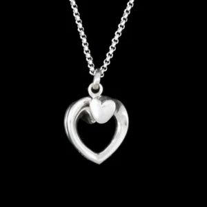 Georg Jensen. Sterling Silver 'Devoted Heart' Pendant. - Picture 1 of 3