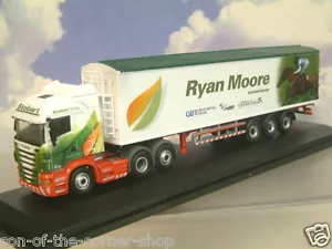 NICE OXFORD 1/76 SCANIA JOCKEY TRUCK/TRAILER EDDIE STOBART RYAN MOORE 76SHL08WF - Picture 1 of 2