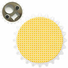 Repeating Diamond Pattern Yellow Bottle Opener Fridge Magnet