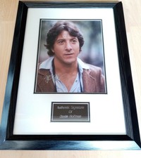 DUSTIN HOFFMAN FRAMED SIGNED PHOTO ORIGINAL AUTOGRAPH TODD MUELLER COA