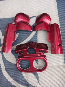 2016 Harley Road Glide CVO RUBY RED Gauges Instrument Housing Assembly - Picture 1 of 7