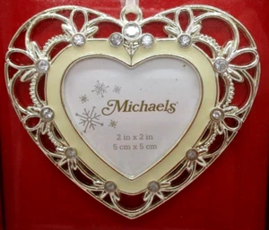 Michaels Picture Frame Enamel rhinestone decor christmas Ornament - Picture 1 of 4