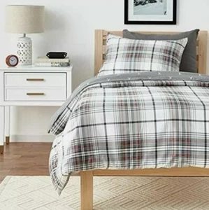 Eddie Bauer Duvet | Alder Collection | 100% Cotton Soft and Cozy Premium Twin - Picture 1 of 5