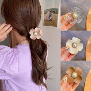 Flower Hair Claw Head Clip Girl Clip Shark Clip Hair Elegant Personality - Picture 1 of 18