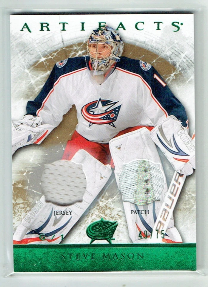 12-13 UD Upper Deck Artifacts  Steve Mason  /75  Jersey--Patch - Image 1 of 1