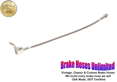 ЗАДНИЙ ТОРМОЗНОЙ ШЛАНГ из нержавеющей стали Lincoln Continental 1964 конец 1965 1966 1967 1968 1969 - Изображение 1 из 3