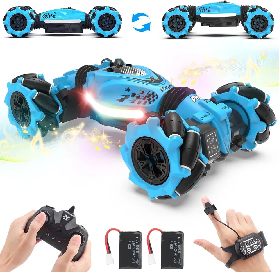 Ferngesteuertes Auto RC Stunt Car mit Handsteuerung 2,4GHz Drehung Crawler B1367 - Bild 1 von 4
